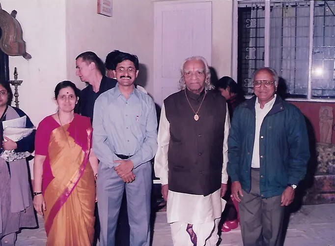 Abhay with Guruji and his parents